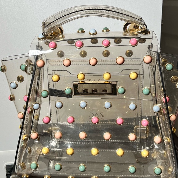 DESIGNER ZAC POSEN CLEAR BAG!RARE FIND! Very cutesy very demure - Picture 5 of 6